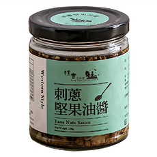 樸實工作室 刺蔥堅果油醬 220g - 花蓮部落刺蔥 濃烈多層次風味 多種料理變化, 1罐