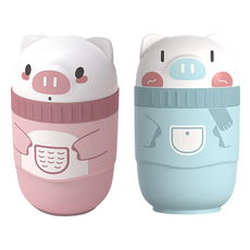 防堵去味耳洞清潔線, 可愛小豬造型設計，玫瑰香味，溫和清潔耳垢, 180支, 1組