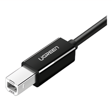 UGREEN 綠聯 Type-C 2.0對USB-B印表機多功能傳輸線 US241 黑色, 1條, 1m