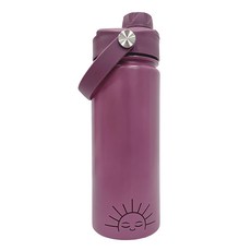 GRECH&CO 不鏽鋼直飲水壺, 540ml, 保溫保冷, 防滑設計, 多色可選, 玫瑰紫, 1個