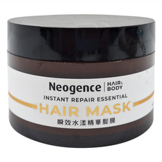 Neogence 霓淨思 瞬效水漾精華髮膜 180ml，深層修護乾燥受損髮質，重現秀髮柔順光澤, 1罐