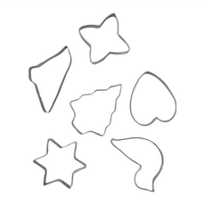 KAI 貝印 House 餅乾模組 6枚入 不鏽鋼, 銀色, 1組