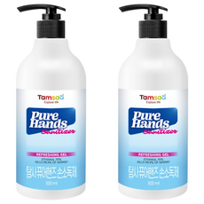 Tamsaa Pure Hands 70%乙醇手部清潔液, 500ml, 2瓶