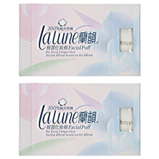 lalune 蘭韻 棉質化妝棉 60 x 50mm, 100片, 2盒
