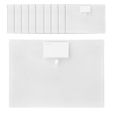 Tamsaa 按扣式文件夾, 10個, 透明