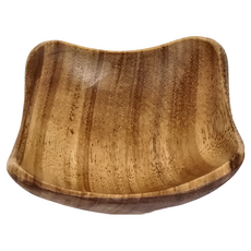 菊川本味 機洗櫻桃木碟 深凹邊正方 8.2*8.2*3.7cm, 淺凹邊正方, 1個