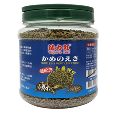 活力紅 烏龜飼料 兩棲爬蟲類飼料 條狀飼料 JC40601-05, 600g, 1罐