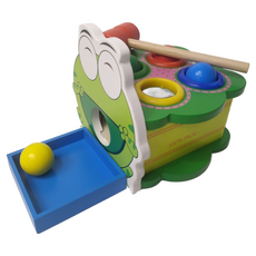 Leon Frog 木製敲球台, 多色, 1個