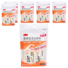 3M 雙線細滑牙線棒, 25支, 6袋