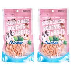 A star 鼠專用無鹽無調味鮭魚鱈魚細絲, 鼠兔零食系列, 40g, 2包