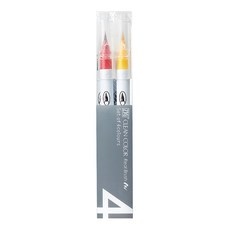 Kuretake 吳竹 彩繪毛筆, 多色, 4支