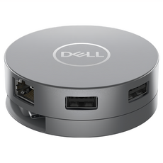 DELL Technologies 戴爾多連接埠轉接頭 6合1 USB-C DA305，視訊、網路、資料連線及90瓦電力, 1個