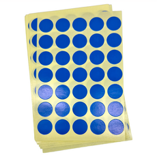 華麗牌 彩色標籤 WL-2031B 圓直徑 16mm 420張, 藍色, 20包, 1盒