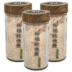 香料共和國 柑橘玫瑰鹽 台灣製造, 100g, 3罐