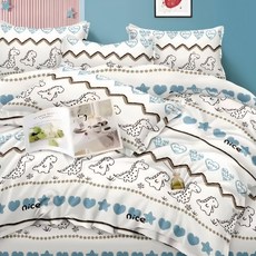 AGAPE 雅家倍 100%舒柔棉床包 + 枕套 2個 台灣製