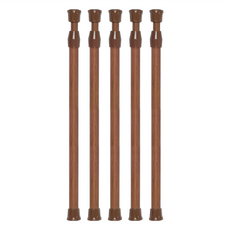 G+居家系列 門簾伸縮桿 Set, 木紋, 60~110cm