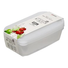 NAKAYA 日本進口堅果防潮盒 冰箱保鮮盒 雜糧儲存盒 白色, 2個, 1組