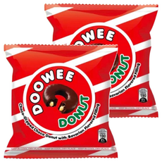 Rebisco DOOWEE DONUT 甜甜圈 可可 400g, 2包