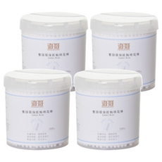 奇哥 雙頭環保紙軸棉花棒, 200支, 100%純棉, 台灣製, 4盒