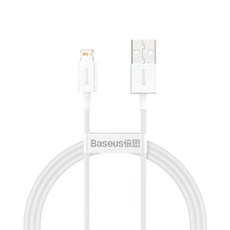 Baseus 倍思 優勝系列 IOS快充數據線 USB to i P 2.4A, 1.5m, 白色, 1個