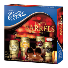 E.Wedel 綜合酒桶造型巧克力 含酒精 200g, 1盒