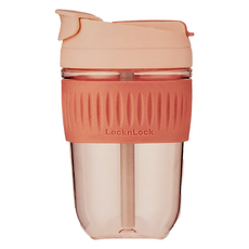 LocknLock 樂扣樂扣 一蓋兩用手持杯, 橘色 + 透明色, 520ml, 1個