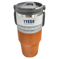 TYESO 泰碩 多用咖啡杯 TS-8829 23.3 x 7.8cm 橘色 542g 1050ml, 1個