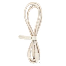 Mcdodo 麥多多 Alpha 65W 矽膠快充線 Type-C to Type-C, 米色, 1個, 1.2M