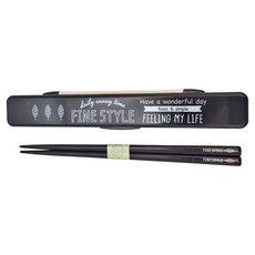 Skater 字母無聲塑膠筷子 附收納盒, 531842, 筷子1雙, 1組