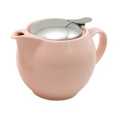 ZERO JAPAN 典藏不鏽鋼蓋壺 陶瓷 450cc 附濾網, 桃粉紅色, 450ml, 1個