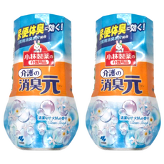 KOBAYASHI 小林製藥 室內消臭元芳香劑/除臭劑 長照護理用 清潔皂香, 400ml, 2瓶