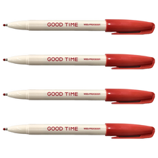 KOKUYO 國譽 Campus Noritake 聯名中性筆 0.5mm 黑墨, 紅色, 4支