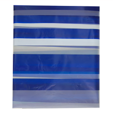 時尚防水浴簾, 180 x 180cm, 簡約藍紋, 1個