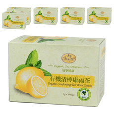 Magnet 曼寧 有機清檸康福茶, 檸檬草香氣, 薄荷清新舒爽, 德國原料, 2g, 20包, 6盒