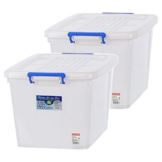 KEYWAY 聯府 多用途整理箱 85L, 透明色, 2個