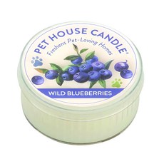 PET HOUSE 室內除臭寵物香氛蠟燭 野生藍莓香氛 清新居家環境, 43g, 1罐