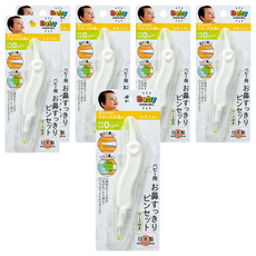 GREEN BELL 綠鐘 BA-002 嬰幼兒鼻用雙頭安全夾, 0個月起適用, 日本製造, 1個, 6個