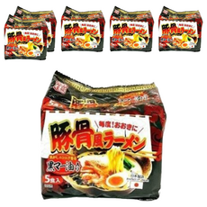 函館麵屋 豚骨風味拉麵，黑麻油含，5食入, 30包