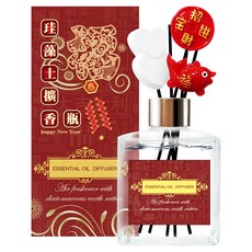 QiMart 迎春納福 香氛珪藻擴香瓶, 黑莓魅惑, 200ml, 1件