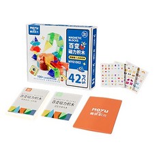 魔域文化 42pcs磁性建構片 益智玩具 激發兒童創造力, 1入, 多色
