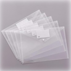 半透明A4按扣文件袋, 單一顏色, 40個