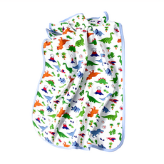 竹纖維三層嬰兒防水隔尿墊 200 x 150cm 藍恐龍, 1個