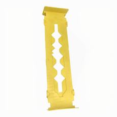 抽屜隔板, PS材質 耐磨損 耐腐蝕 32.5 x 8.7 x 5.2cm, 黃色, 5個