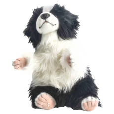 HANSA TOY 邊境牧羊犬手偶，絨毛填充玩具, 1個