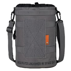 CARGO 3.8L 水壺專用保護套, 工業風不鏽鋼, 600D聚酯纖維/FOAM泡棉, 附肩帶, 灰色, 1個