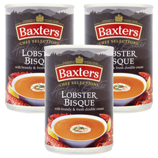 Baxters 龍蝦濃湯，白蘭地和鮮奶油, 400g, 3罐
