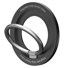 GoodValue MagSafe 磁吸手機握把支架, 黑色, 1個
