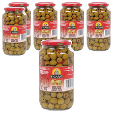 FIGARO 裴加羅 紅心橄欖, 西班牙原裝進口, 歐陸料理食材, 920g, 6罐