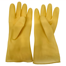 333 高級橡膠手套, Yellow, 8.5 x 10.5寸, 12雙
