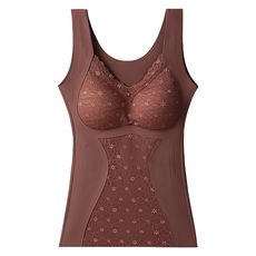 加厚加絨附胸墊塑身抗菌內搭保暖背心